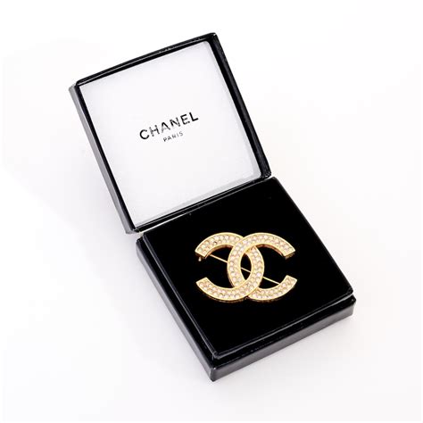 chanel cc brooch replica|authentic chanel brooch.